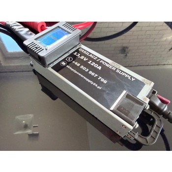 POWER SUPPLY 14,4V 120A / VOLTAGE & AMPS METER /